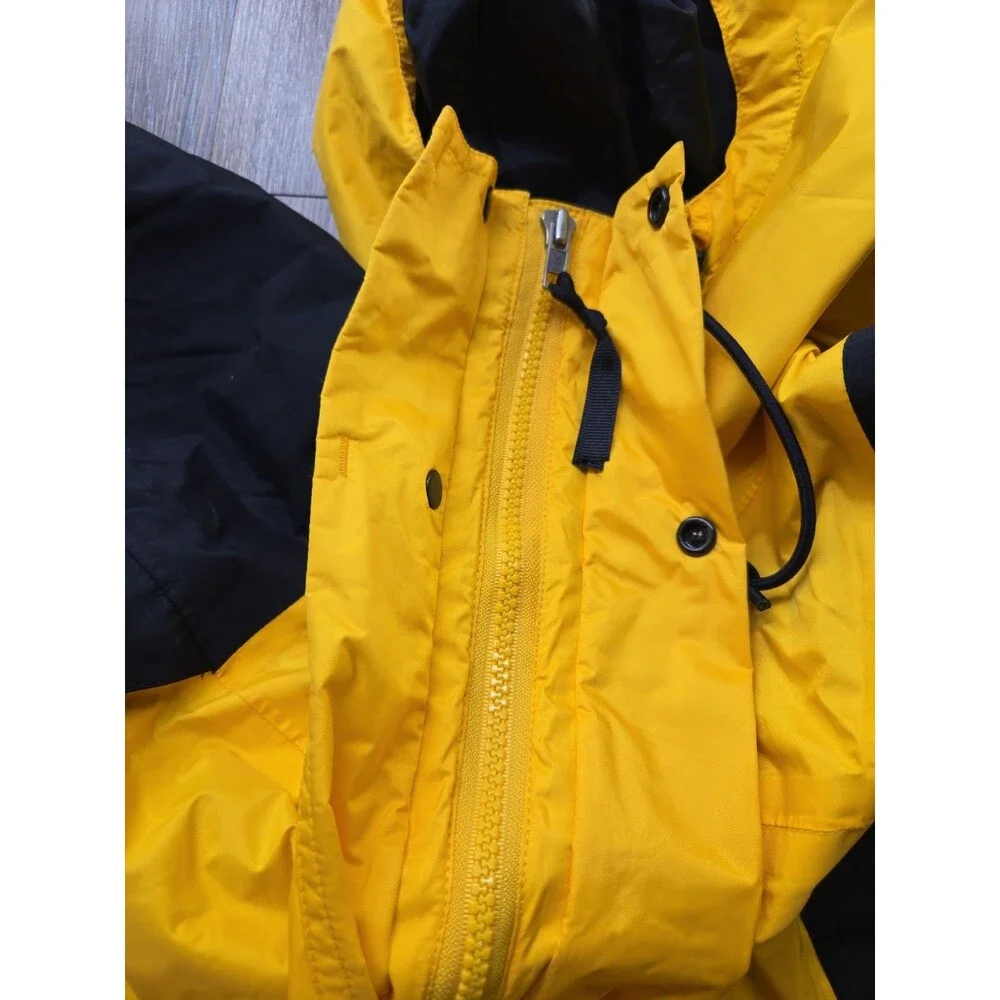 Vintage The North Face Gore-Tex Mountain Jacket Men's XL Yellow Black Shell Only
